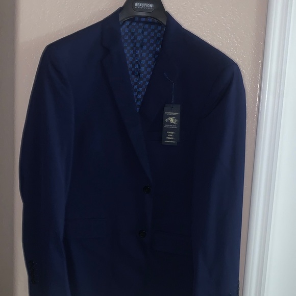 U.S Polo Assn Comfort stretch blue stripe suit jacket - Picture 1 of 9